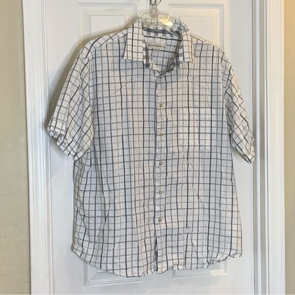 Pronto Uomo Button Down Short Sleeve Shirt Size XXL - Picture 3 of 9